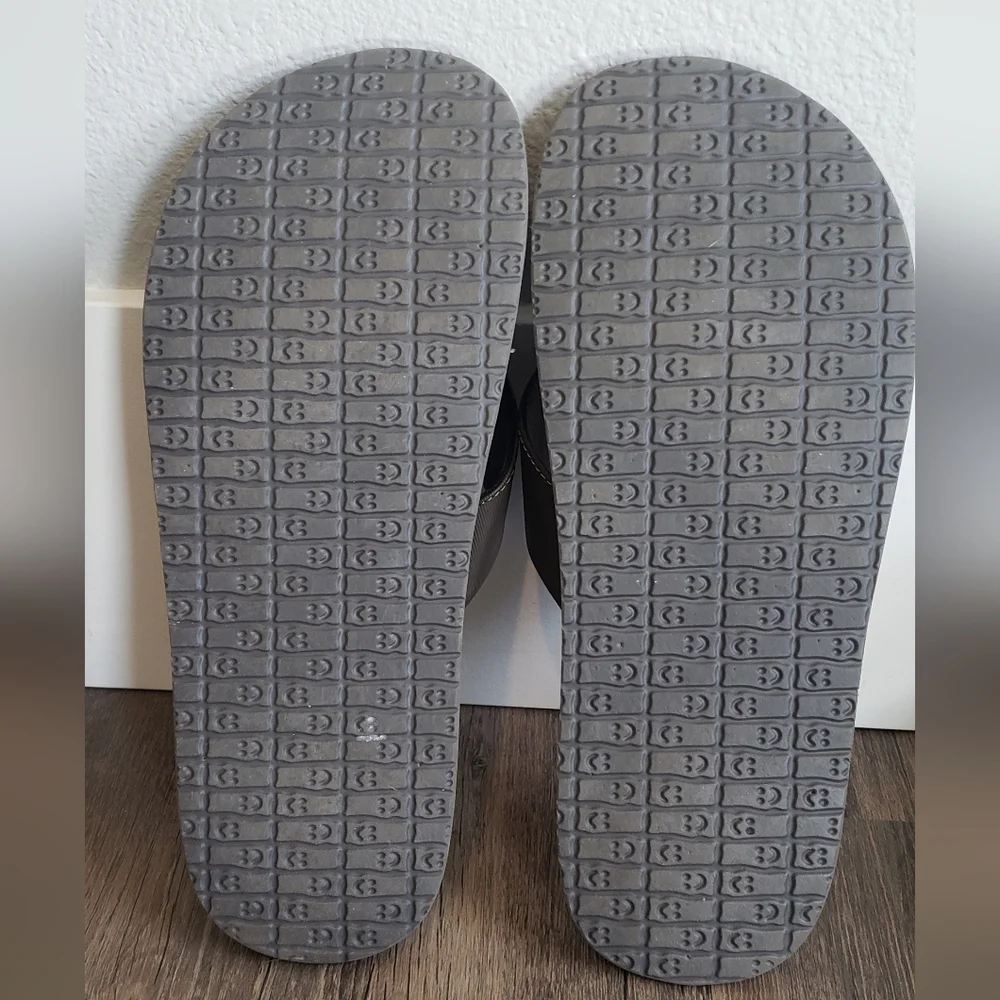 Sanuk Flip Flops Mens Sz 13 Brown - Picture 6 of 7